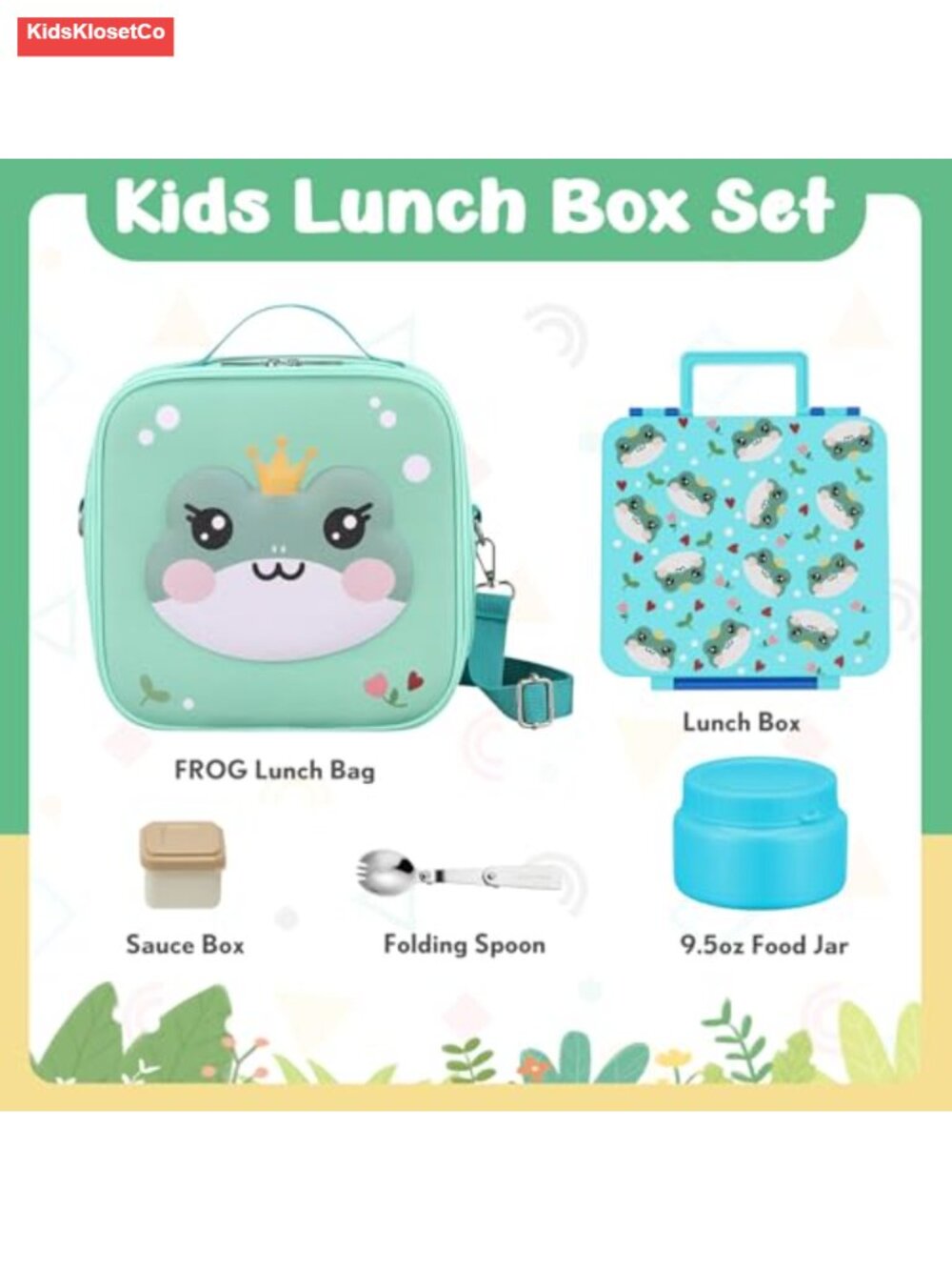 Kids Bento Lunch Box Leak-Proof Insulated with Thermo and Bag - Picture 3 of 6
